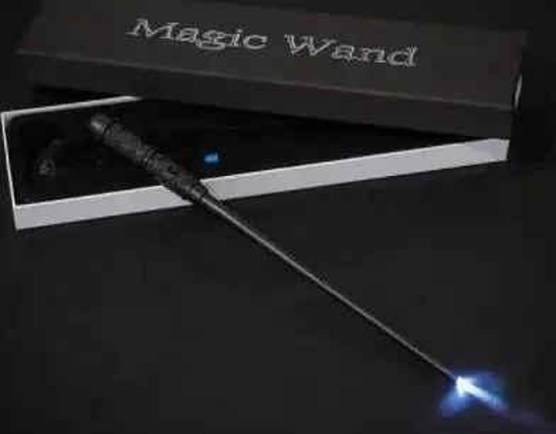 Işıklı Harry Potter Siyah Kutulu Sihirli Değnek Harry Potter Asa