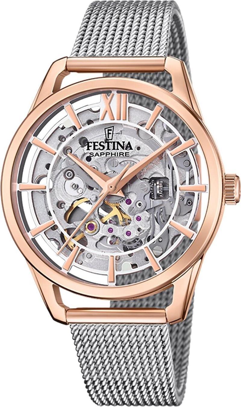 FESTINA F20628/1 AUTOMATIC SKELETON SAPPHIRE KADIN KOL SAATİ