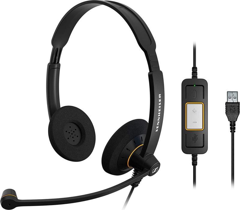 EPOS Sennheiser SC 60 USB ML Duo Kablolu UC Kulak Üstü Kulaklık