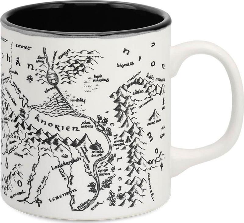 Lord of the Rings Middle Earth Map Mug