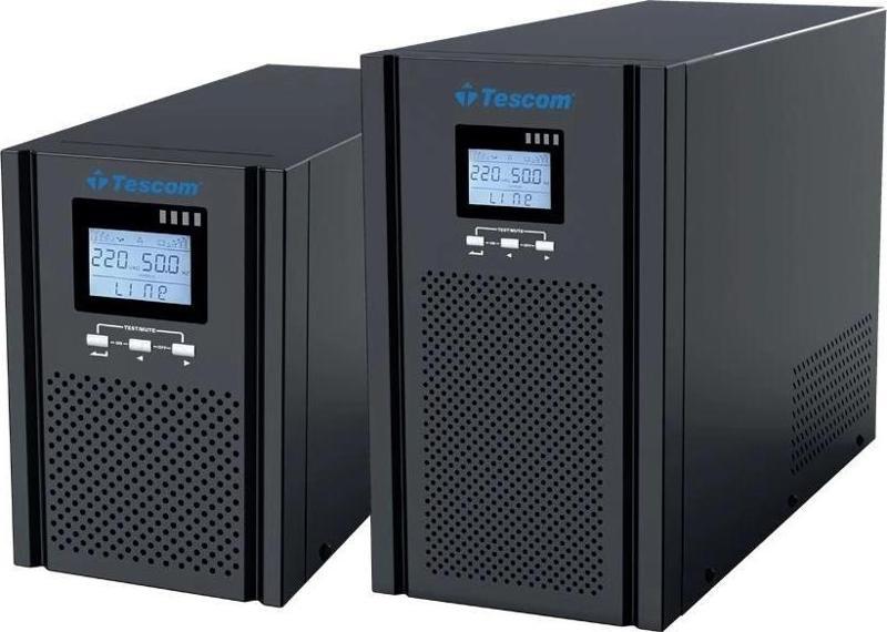 Teos+ 3kva 1f/1f (6x9ah) 5/10dk Lcd Onlıne Ups