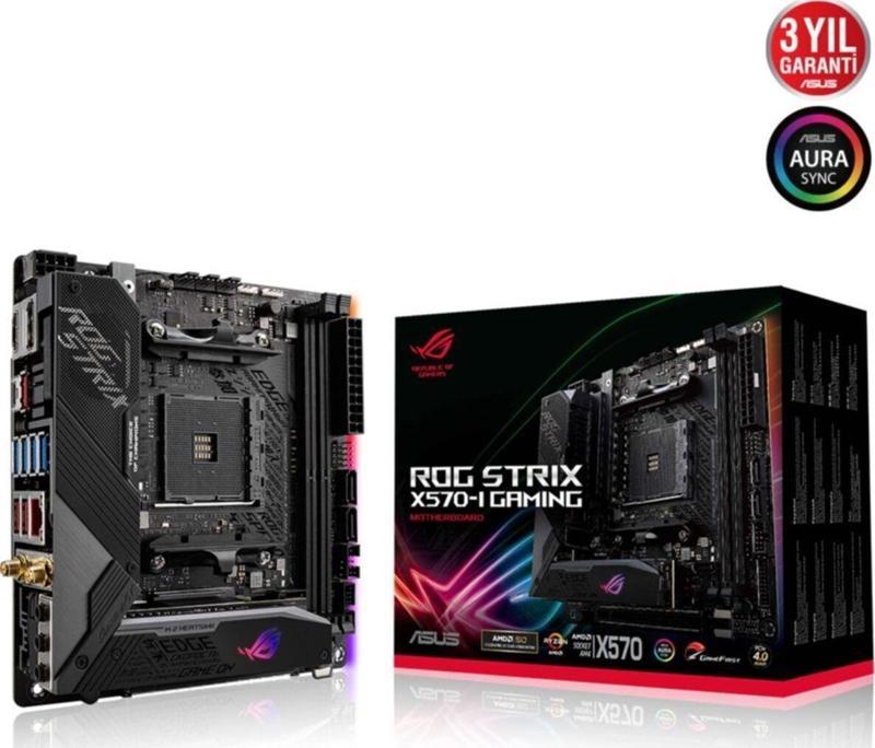 Rog Strix X570-I Gaming Amd Ddr4 4800Mhz M2 Dp-Hdmi Mini Itx Anakart