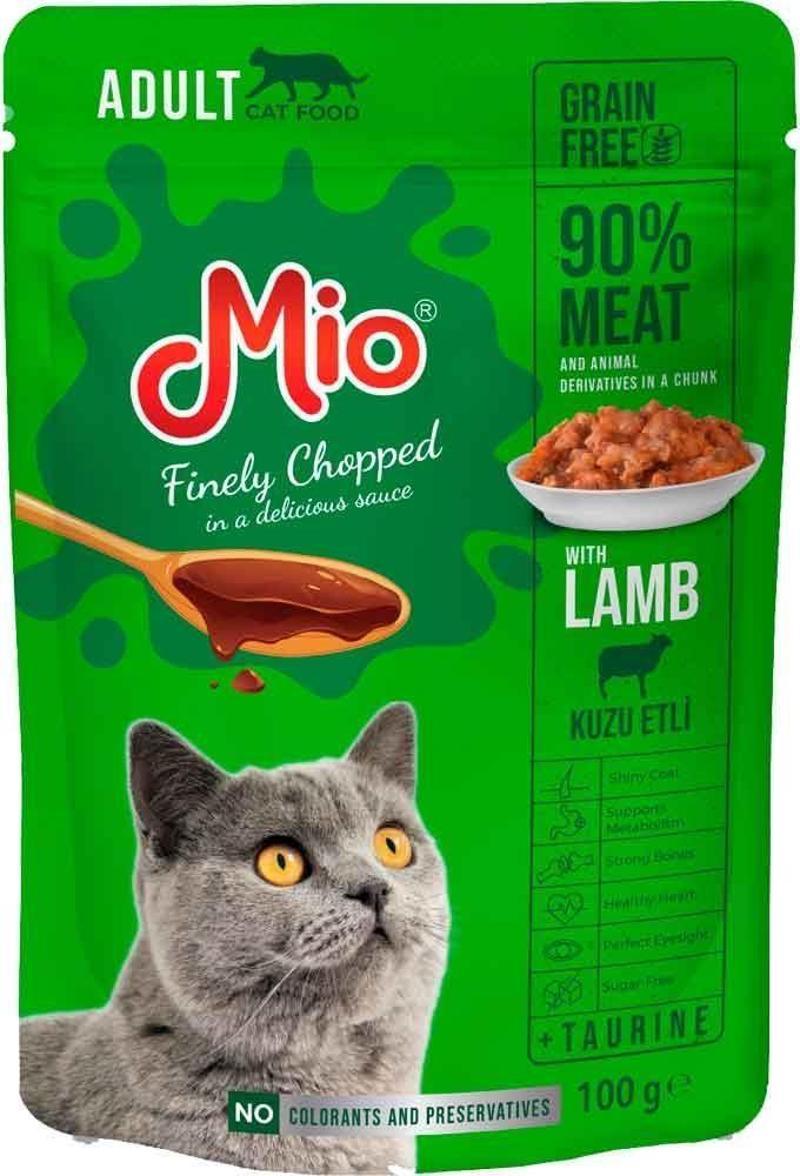 Kedi Yaş Mama Kuzu Etli 100 Gr