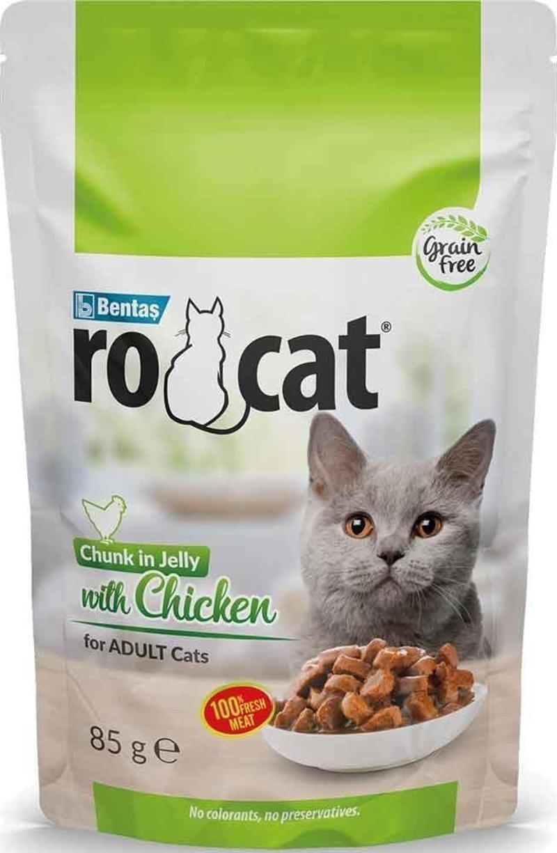 Ro Cat Tavuklu Kedi Yaş Maması 85 Gr