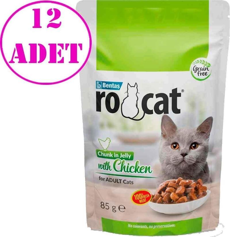 Ro Cat Tavuklu Kedi Yaş Maması 85 Gr 12 AD