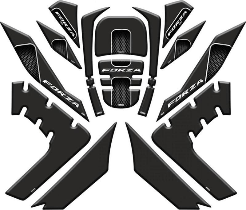 Tank Pad 003 Siyah 14 Parça Honda Forza 250 18-20
