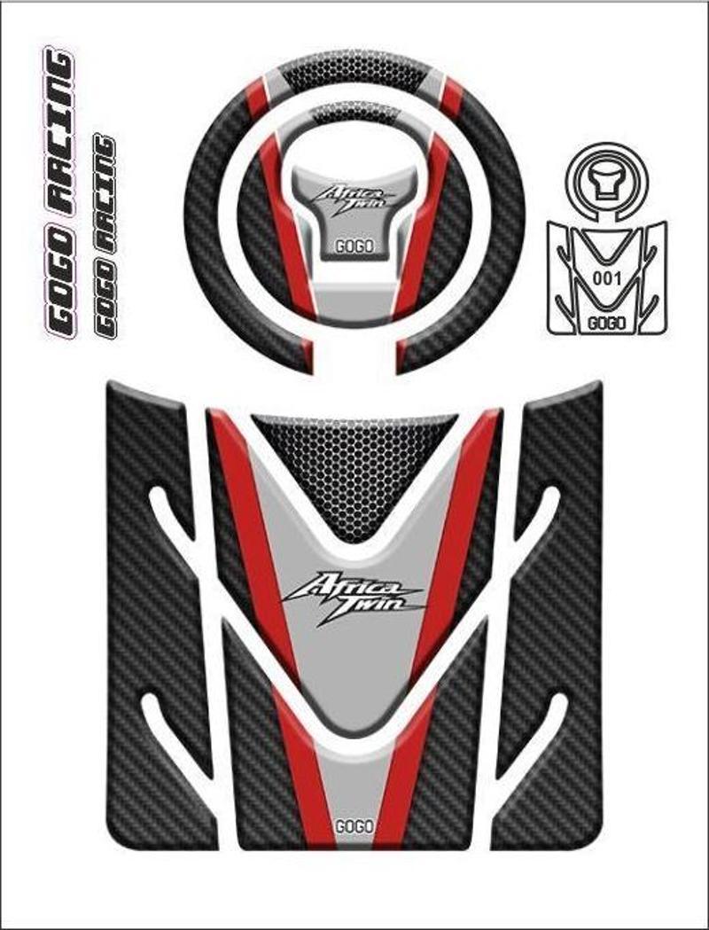 Africa Twin 2016 - 2024Uyumlu Tank Pad 001