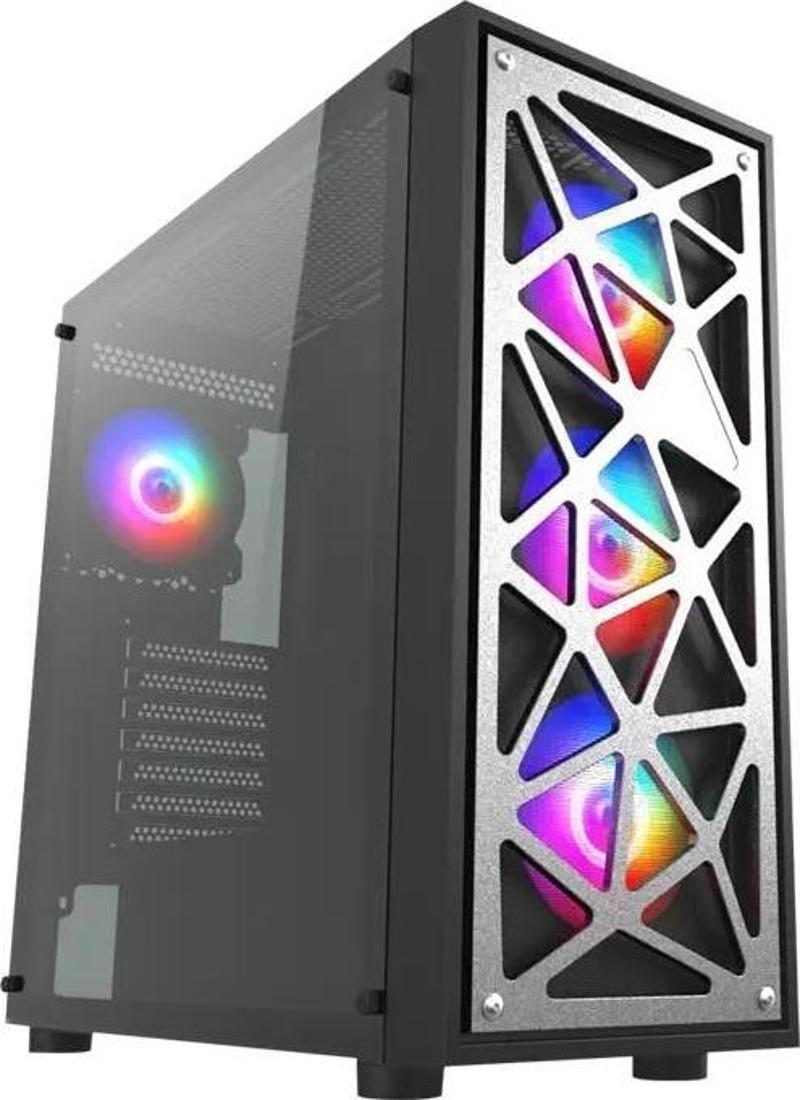 VG12AL FSP 750W 80+ Bronz Gen5 4x120mm RGB Fan Temperli Cam USB 3.0 Mesh E-ATX Mid-Tower Gaming (Oyuncu) Kasa