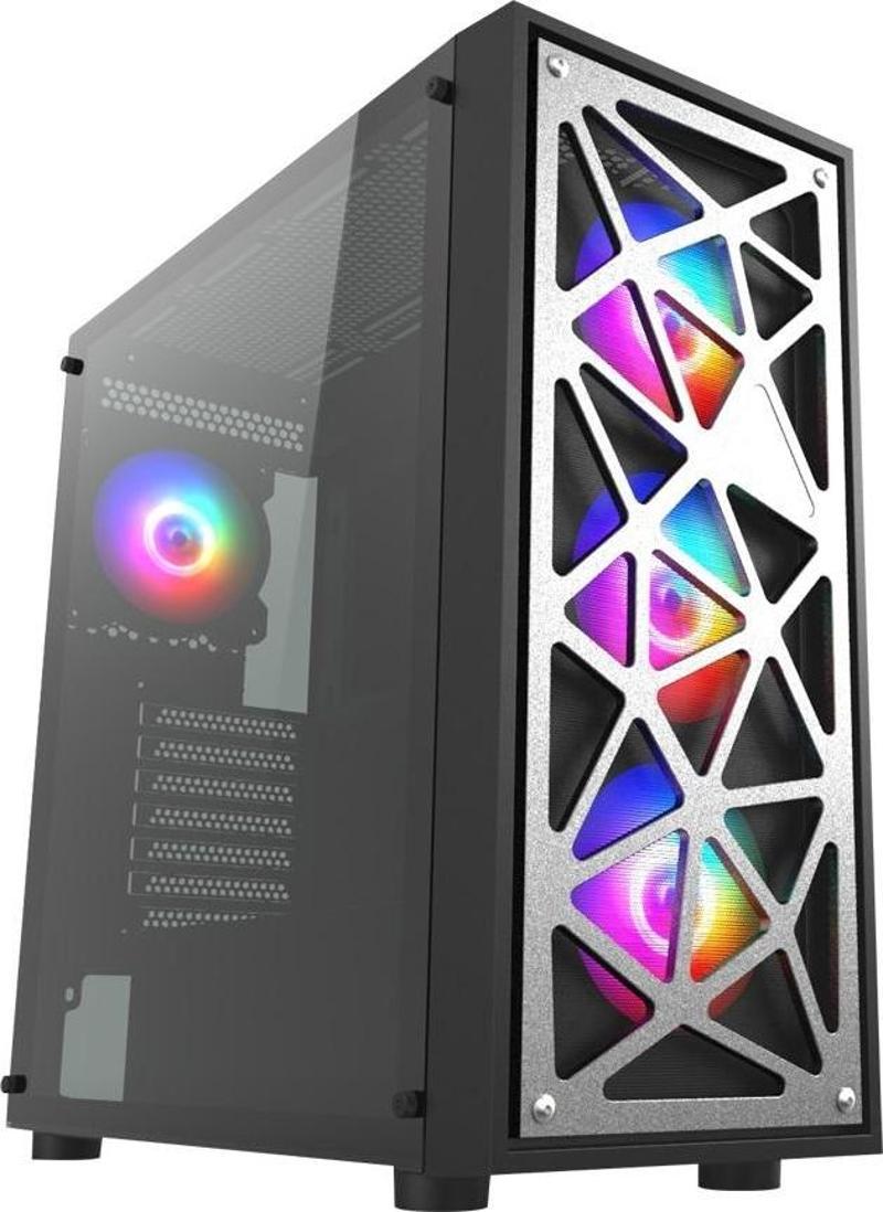 VG12AL FSP 850W 80+ Bronz Gen5 4x120mm RGB Fan Temperli Cam USB 3.0 Mesh E-ATX Mid-Tower Gaming (Oyuncu) Kasa