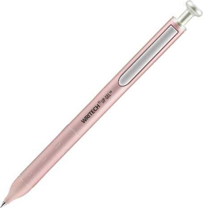 WRITECH W-0156 METAL UP MAVİ-PEMBE GÖVDE 0,7MM SİYAH JEL KALEM - 2'Lİ