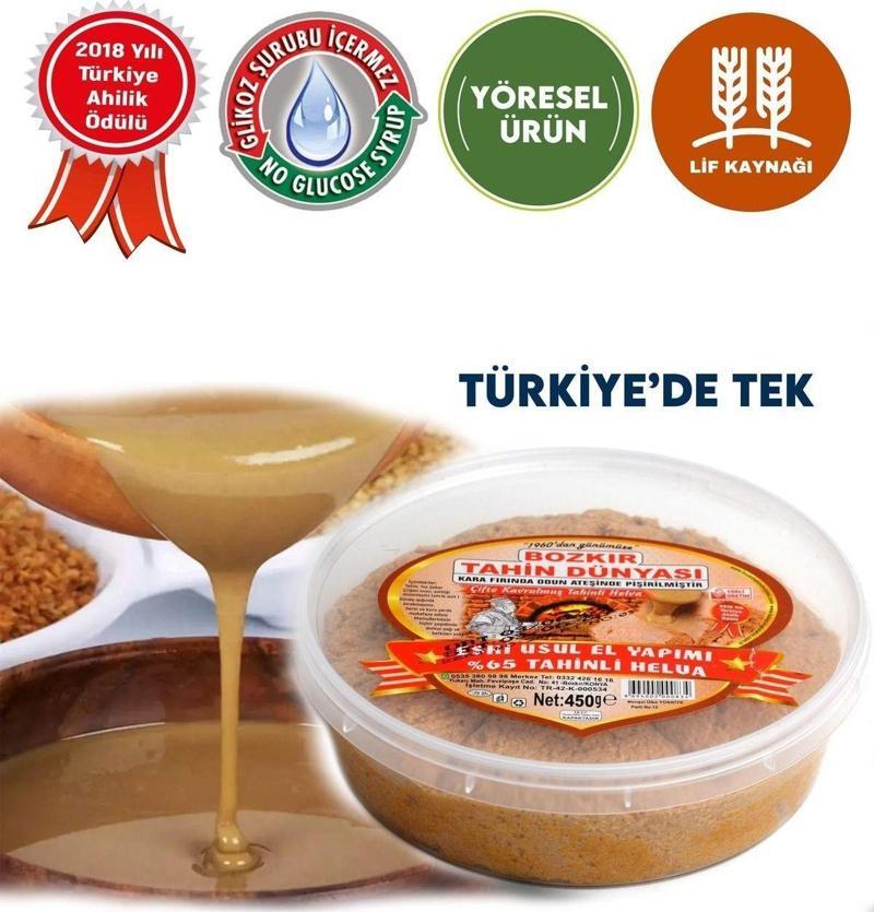 Bozkır Tahin Dünyası El Yapımı Eski Usül Helva 450 Gr.