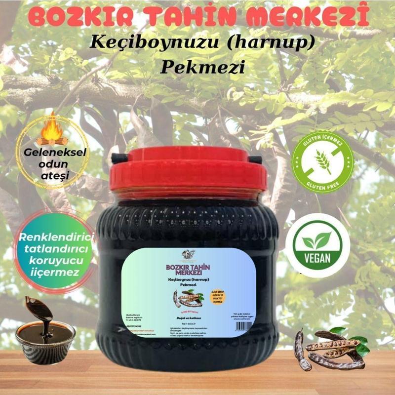 Tahin Merkezi Keçiboynuzu (Harnup) Köy Pekmezi 950 Gr (Katkısız&Doğal)