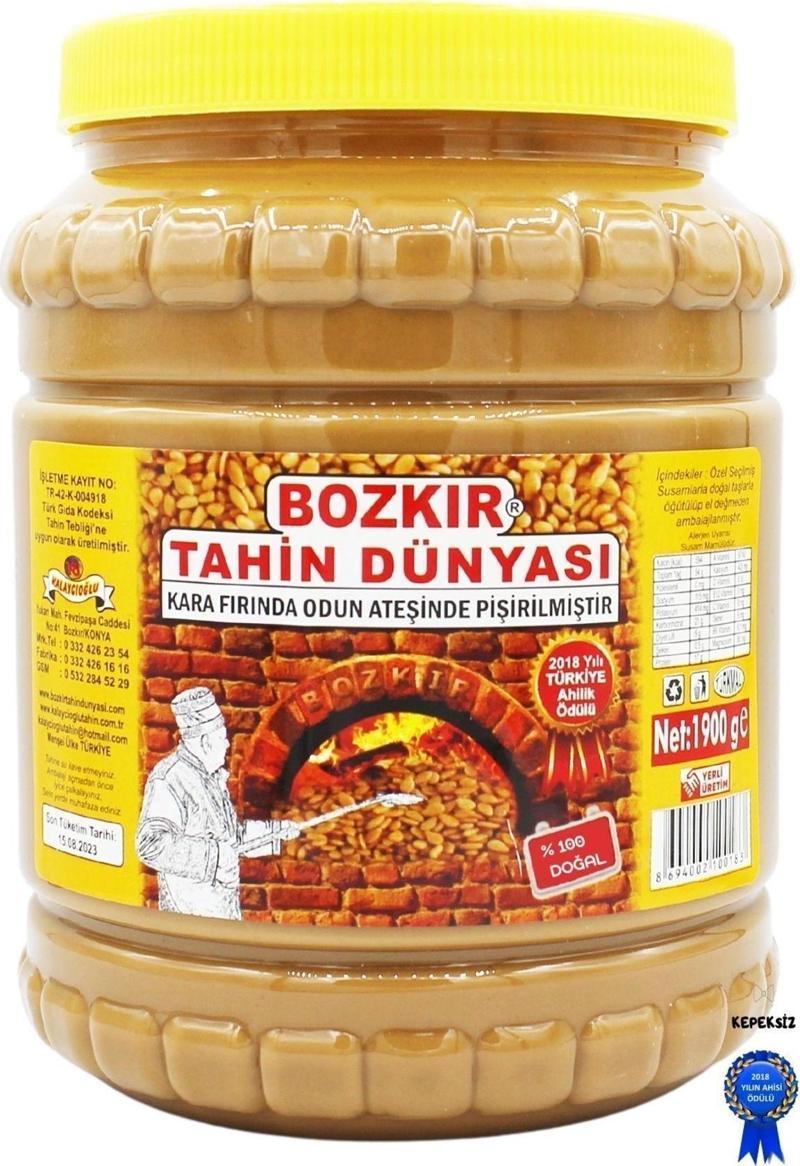 Bozkır Tahin Dünyası Kepeksiz Bozkır Tahini 1900 Gr.