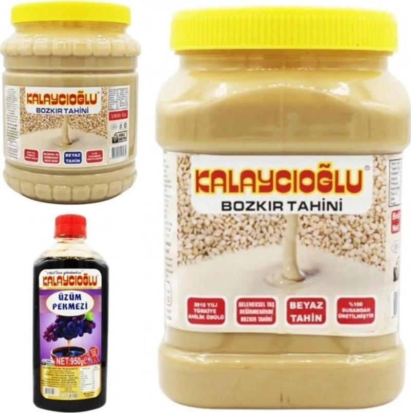 Bozkır Tahin Merkezi Beyaz Tahin 1900 Gr- Bozkır Beyaz Tahin 935 Gr - Üzüm Pekmezi 950Gr