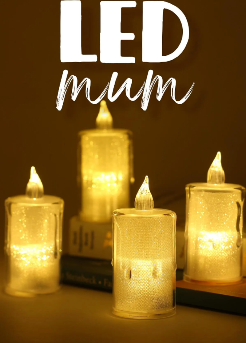 4 Adet Eriyen Mini Led Mum Seti Pilli Dumansız Alevli Ledli Dekoratif Yapay Mum Dekor Işığı 6cm