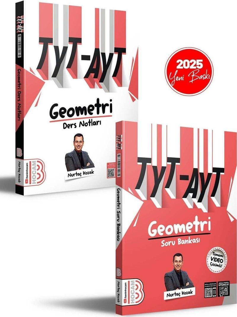 2025 TYT -AYT Geometri Ders Notları ve Tamamı Video Çözümlü Soru Bankası Seti Benim Hocam Yayınları