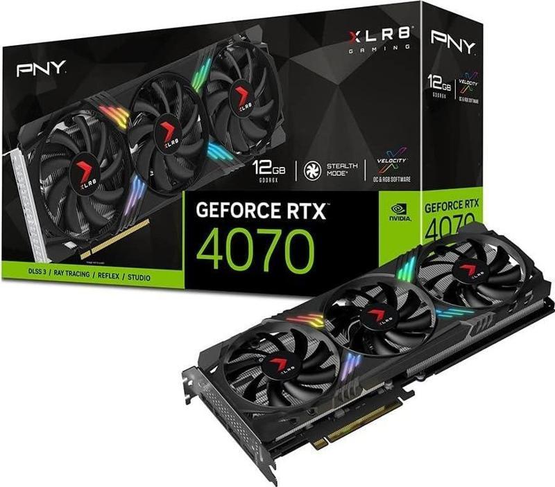 RTX 4070 XLR8 Gaming Verto EPIC-X RGB VCG407012TFXXPB1 192 Bit GDDR6X 12 GB Ekran Kartı