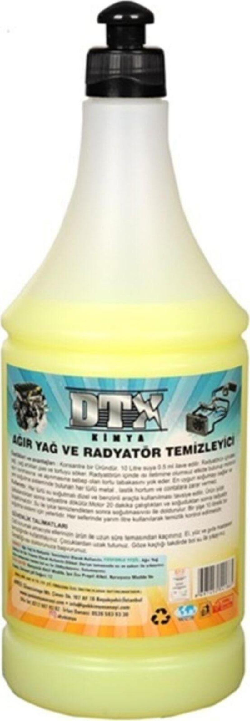 Dtx Kimya Ağır Yağ Sökücü Radyatör Temizleme İlacı 1 Litre