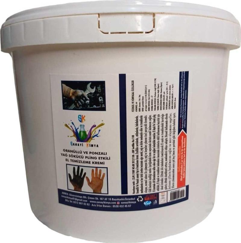 Endüstriyel Granürlü Ponzalı El Temizleme Sabunu 5 Kg
