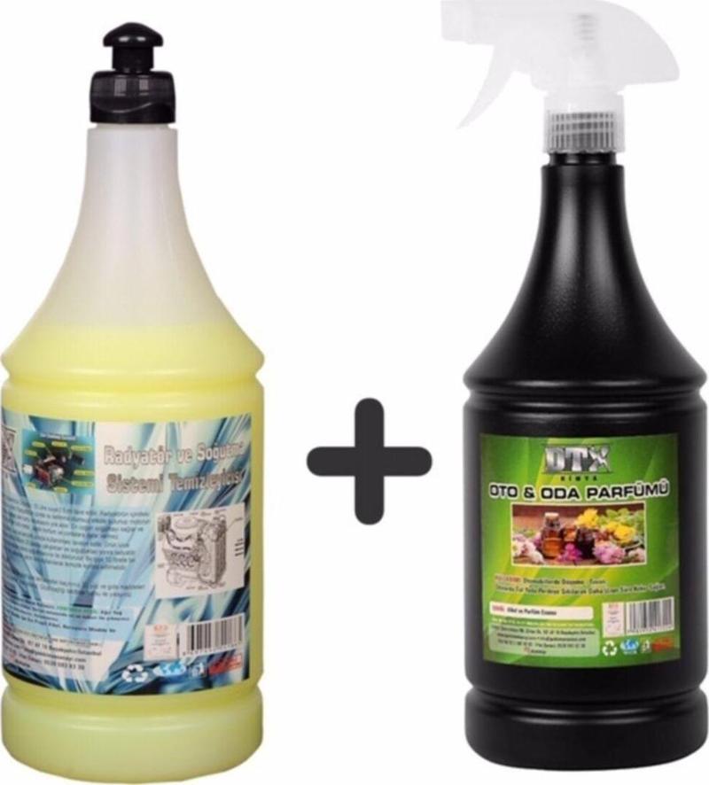 Oto Kalorifer Ve Petek Temizleme İlacı (Solventli̇) 1 Lt & Oto , Ev Ve Ortam Kokusu 500 Ml