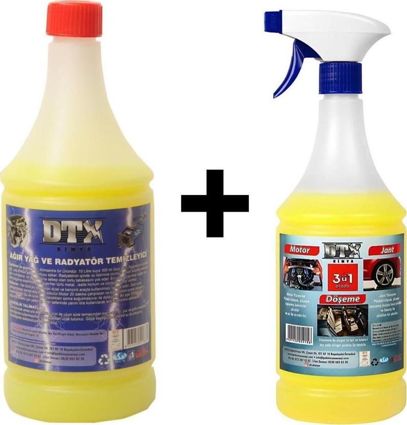 Oto Kalorifer Ve Petek Temizleme Sıvısı 1 Lt Motor Jant Döşeme İlacı 1 Lt