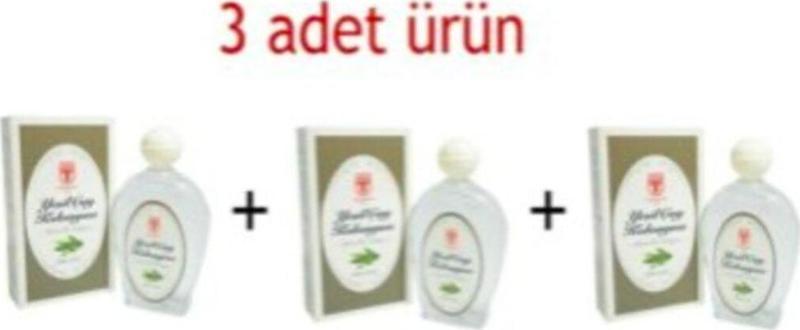 3'Lü Yeşil Çay Kolonyası 200 Ml Cam Şişede