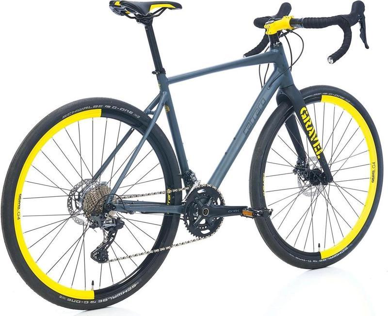 Gravel G0 Claris 16 Vites MD Fren 28 Jant Gravel Bisiklet Mat Mavi Siyah Açık Yeşil 52 Kadro