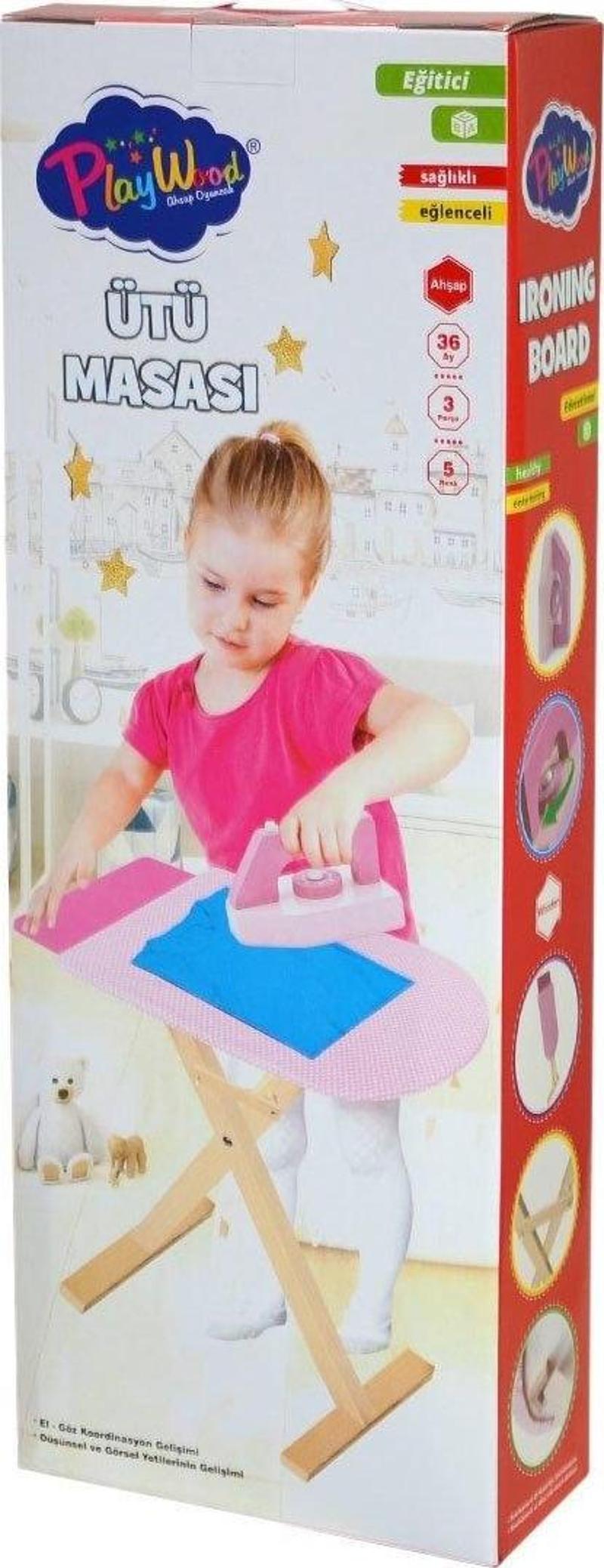 ONY-383 PlayWood Ahşap Ütü Masası Seti-Onyıl