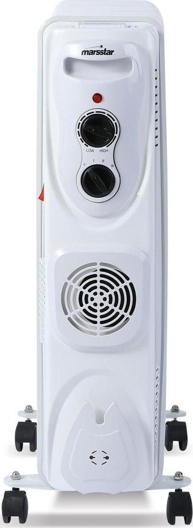 B-08F 11 Dilim Yağlı Radyatör 3 Kademe Isı Ayarı 2500W Turbo Fan