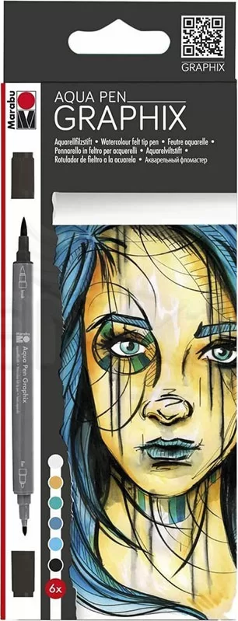 Graphix Aqua Pen 6lı Set Metropolitan
