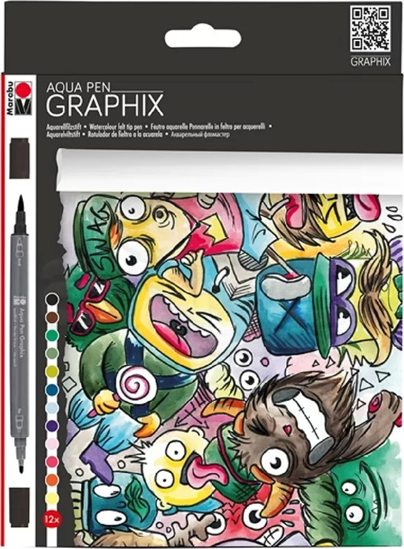 Graphix Mega Mash Aqua Pen Set 12 Renk