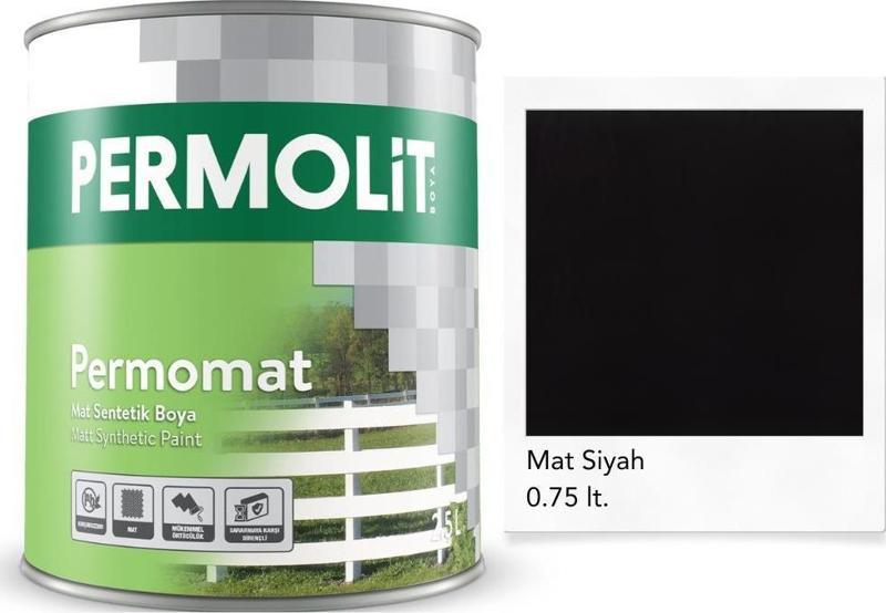 Mat Sentetik Yağlı Boya SİYAH 0.75 Lt.