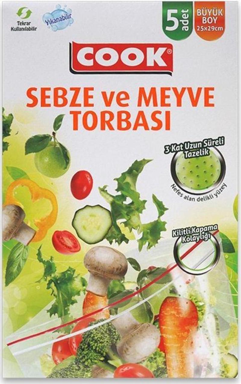 3'lü Paket Sebze ve Meyve Torbası