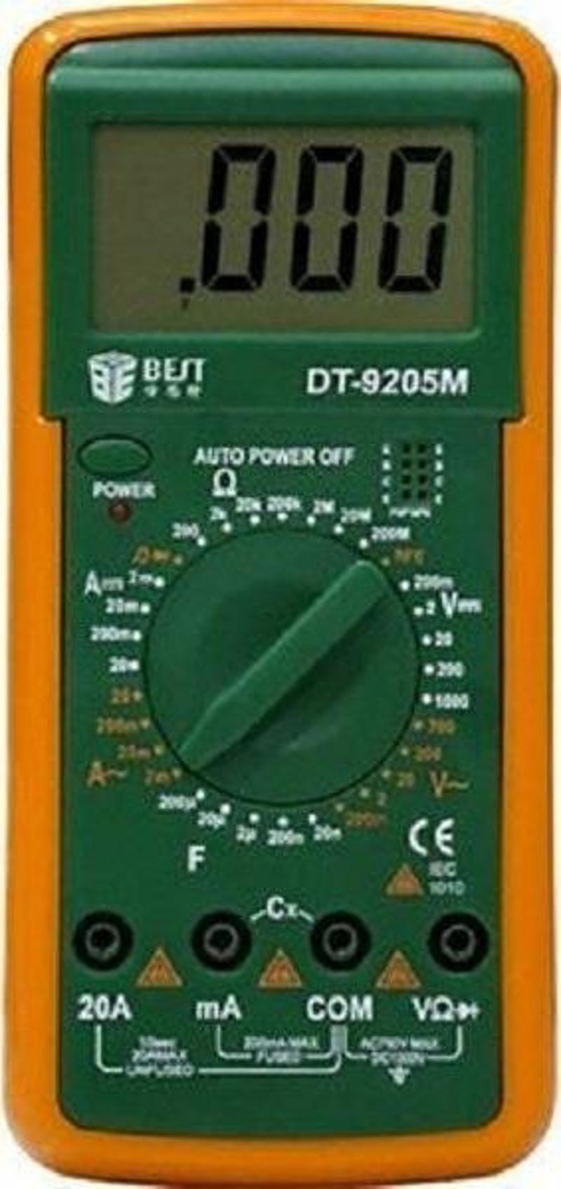 BEST DT-9205M DİGİTAL MULTİMETRE ÖLÇÜ ALETİ