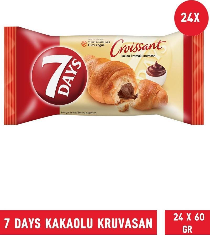 7 Days Kakaolu Kruvasan 60 gr - 24 Adet