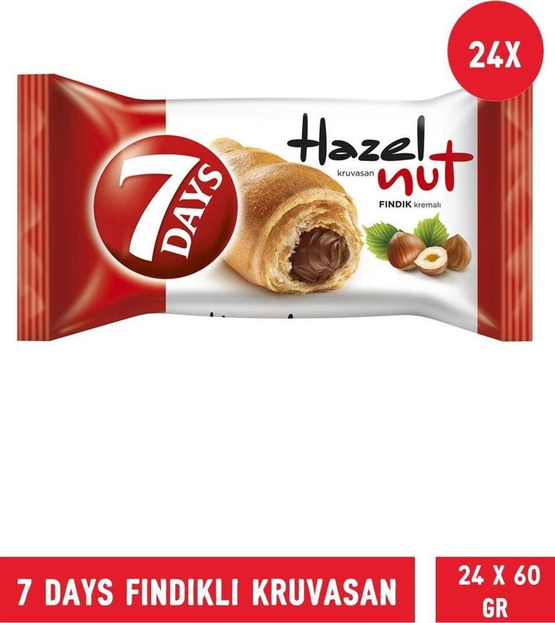 7 Days Fındıklı  Kruvasan 60 gr - 24 Adet