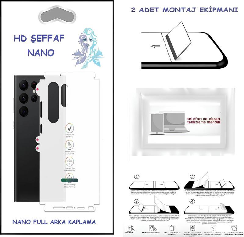 General Mobile GM 9 PLUS - Nano Full Arka Kaplama Ultra İNCE Esnek Hd Şeffaf
