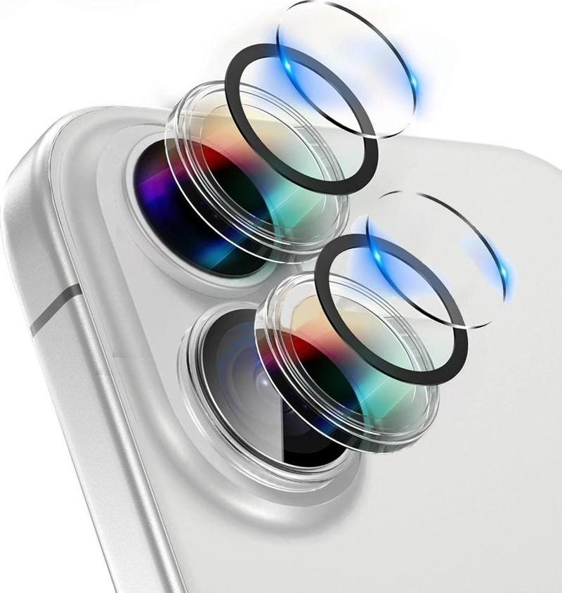 iPhone 16 / iPhone 16 Plus Safir Kamera Lens Koruyucu 2li Set