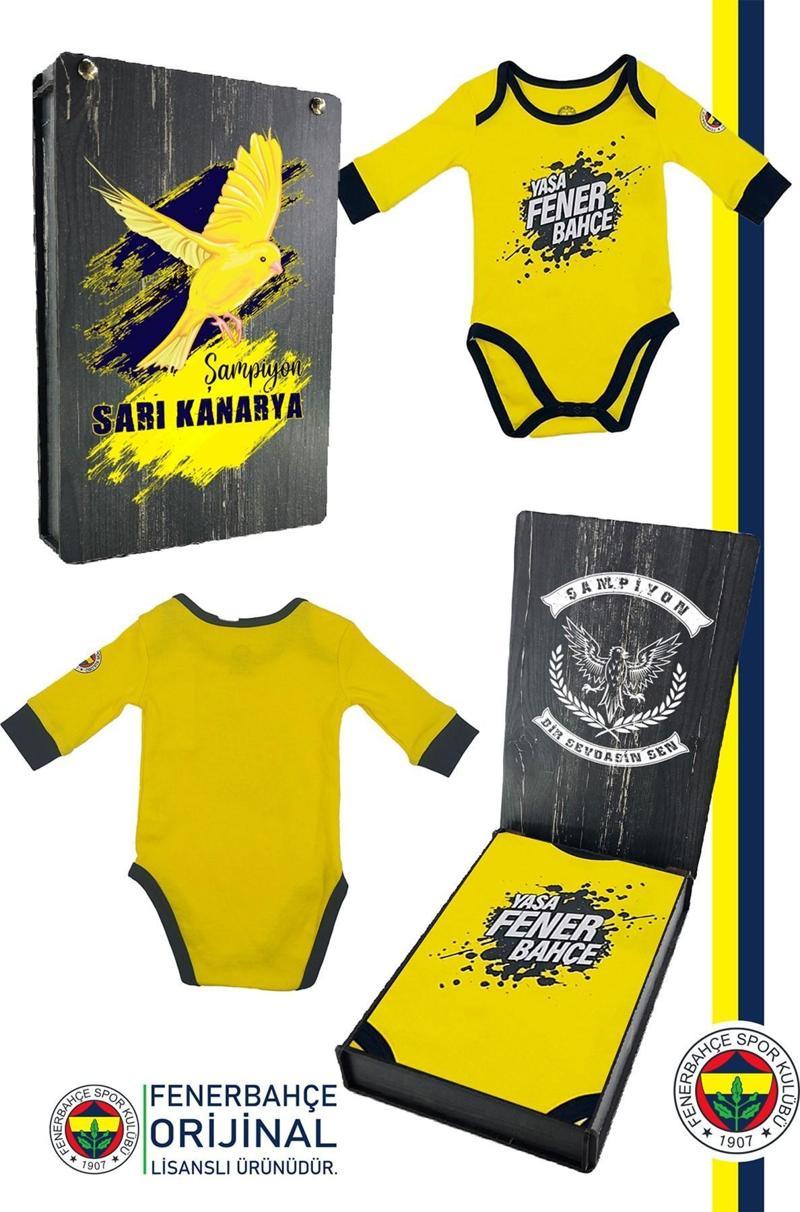 Orijinal Lisanslı Yaşa Bebek Body Zıbın Hediyelik Ahşap Kutulu