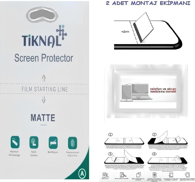 LG G2 - TİKNAL - Nano Ekran Koruyucu Ultra İNCE Esnek MAT Şeffaf
