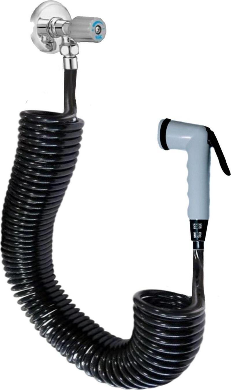 Spiral Hasta Engelli Yaşlı Yıkama İnce Sarım  Yeni Siyah İnci 5 Metre Set