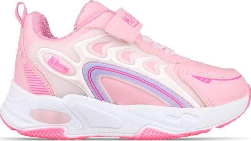 Küçük Kız Çocuk Cırtlı Pembe Sneaker