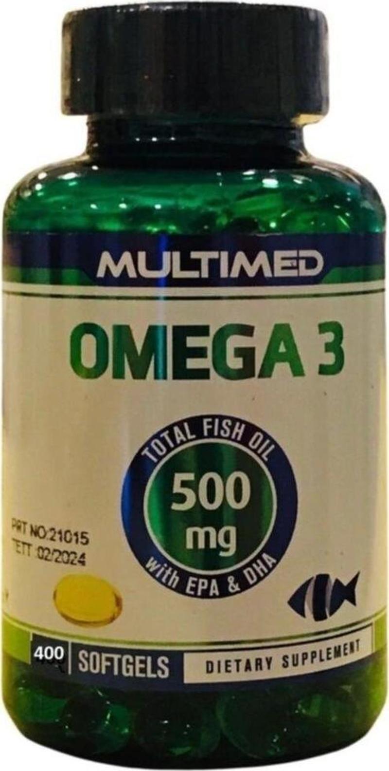 Omega 3 Yüksek Epa Dha 500 Mg Balık Yağı 400 Softjel