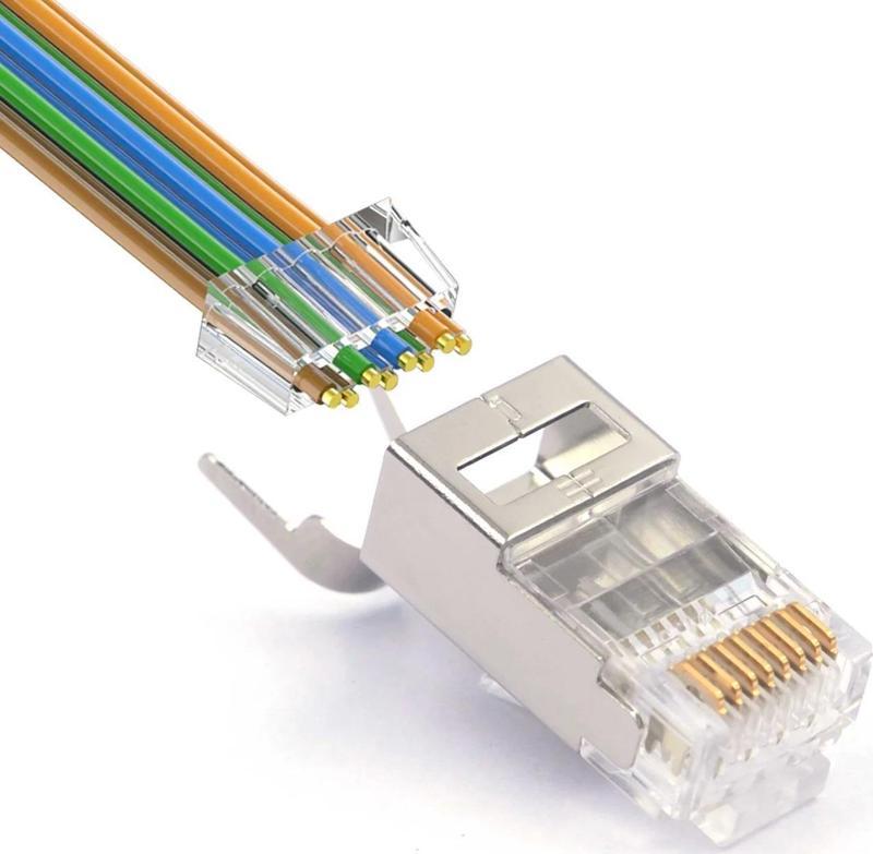 CAT7 METAL RJ45 KONNEKTÖR ( 100 ADET )