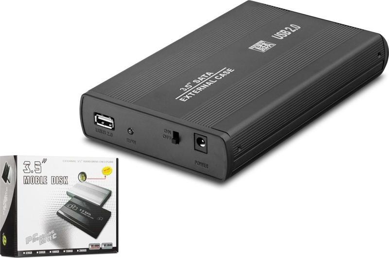 HDX1753 USB 2.0 SATA 3.5" Metal Kasa Hard-Disk Kutusu - Siyah