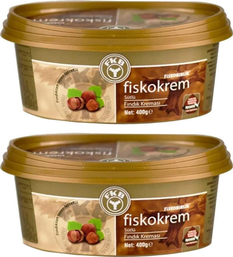 Fiskokrem Sütlü Fındık Kreması 400 gr 2 li