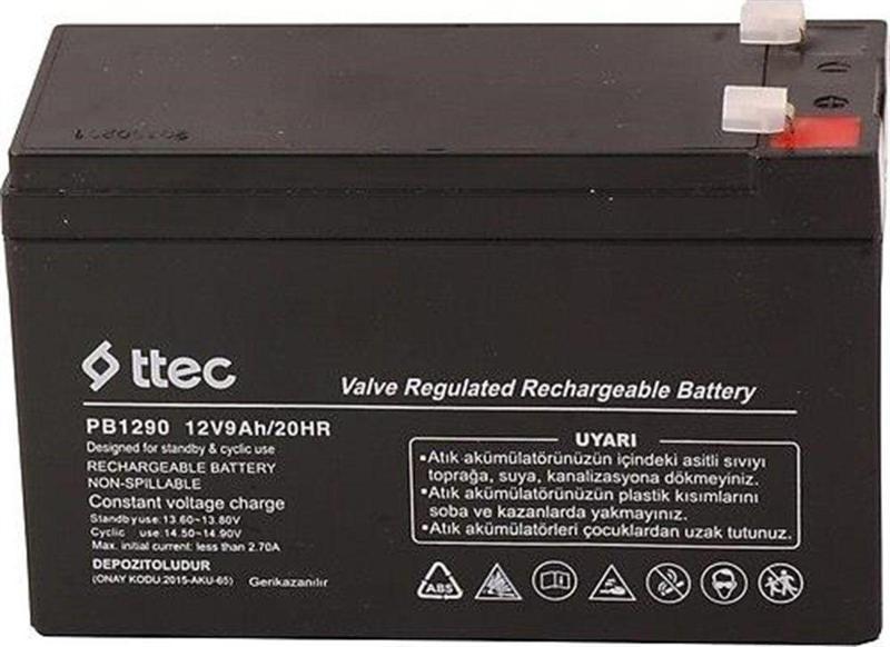  Ttec 12V 9Ah Bakımsız Kuru Aku