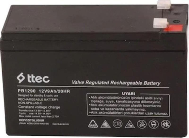 Ttec 12 Volt 9 Amper Kuru Akü 12V 9A