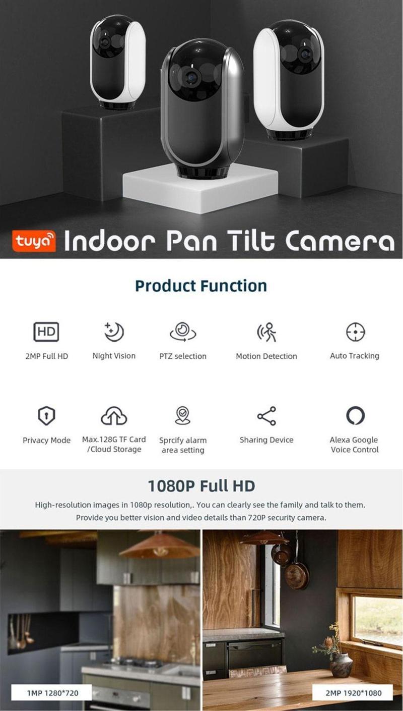 -3060 2Mp Ip Wıfı Pt Camera 1080P Two-Way Audıo