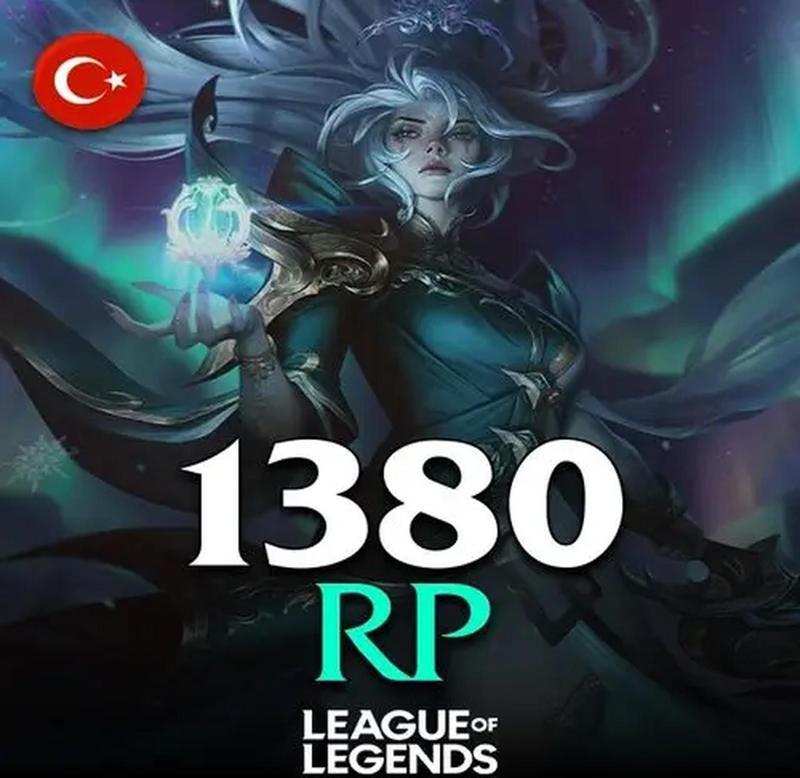 League of Legends 1380 RP LOL 1380 RP